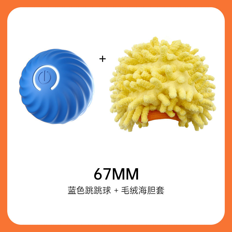 Gravitational jumping ball electric intelligent pet toy cat and dog anti-tamper home wear-resistant and bite-resistant self-entertainment toy wholesale