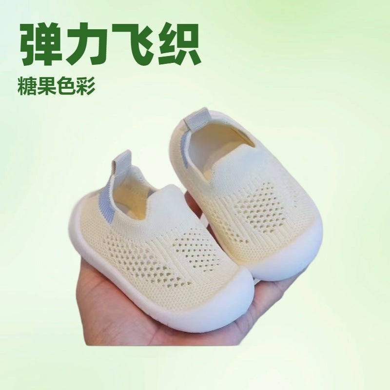 Baby toddler shoes soft bottom non-slip breathable socks shoes indoor and outdoor boys and girls baby spring and summer deodorant floor shoes socks