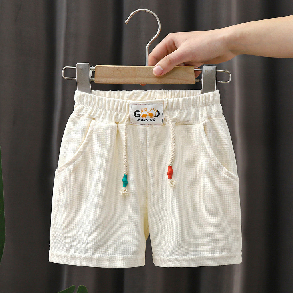 Boys shorts 25 new summer children's clothing little girls baby children's outer wear summer casual thin style trendy summer style