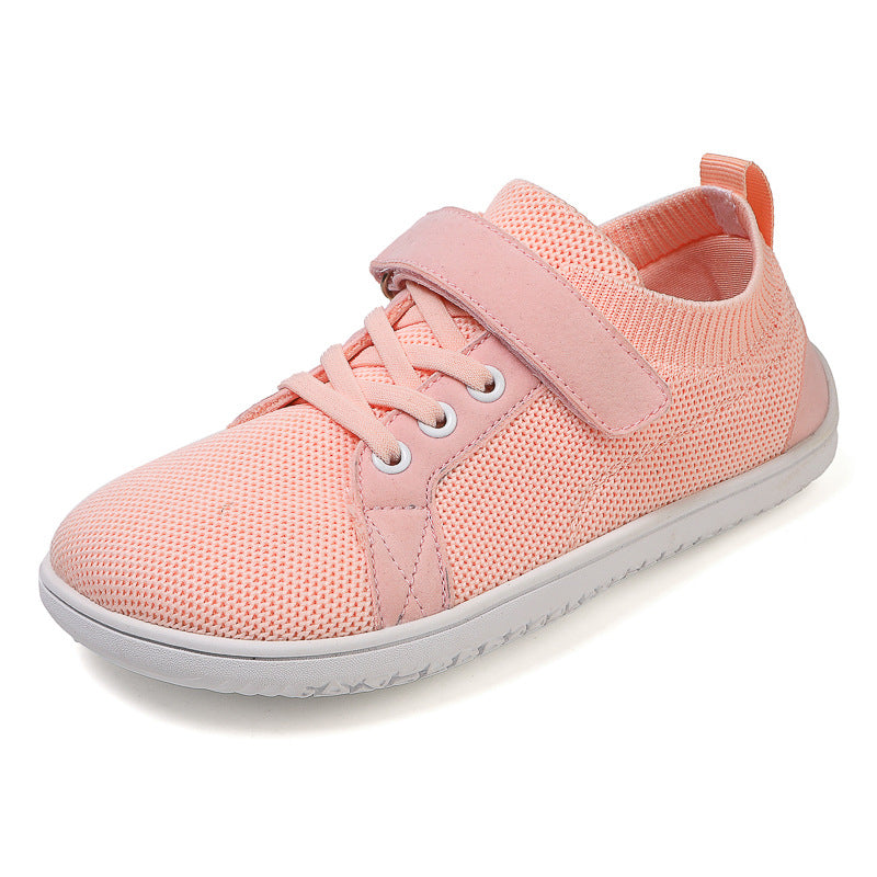 Children's baby wide head barefoot shoes plus fat wide last comfortable breathable sports shoes simple shoes toddler wide head shoes