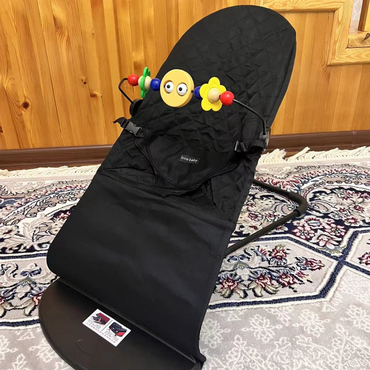 Baby rocking chair soothing cradle chair baby foldable balance rocking chair to coax baby to sleep artifact wholesale