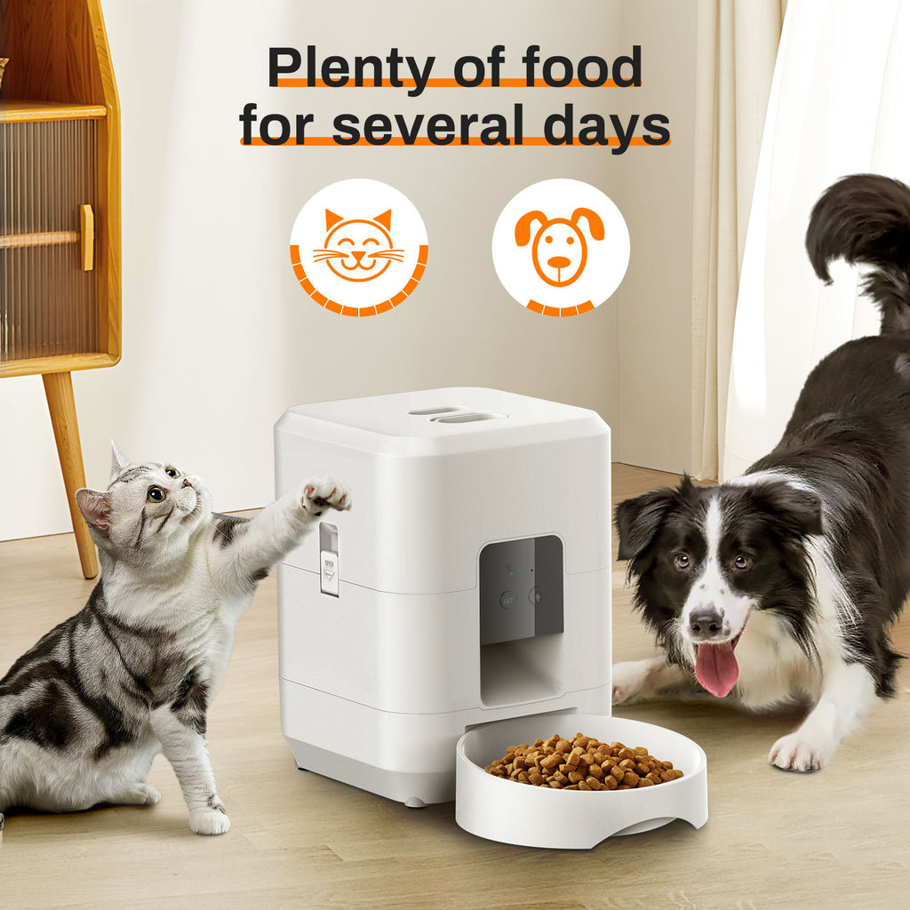 Pet smart feeder timed quantitative remote feeding dog feeding machine wifi cat automatic feeder