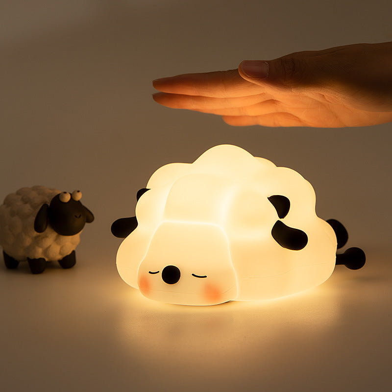 Cross-border cloud silicone night light pat light charging desk lamp baby special night light net celebrity bedside lamp ornaments