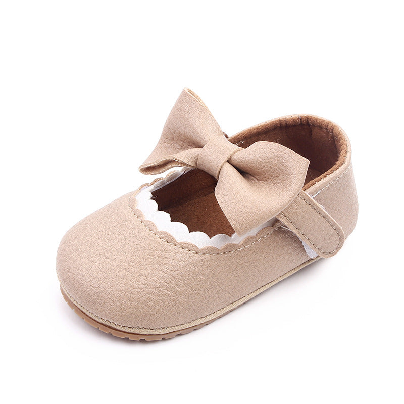 0-1 year old baby shoes PU leather princess shoes soft bottom baby shoes spring wholesale 2766