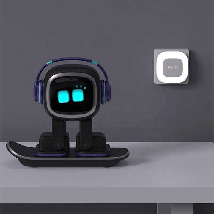 Emo Robot Intelligent Companion Toy Voice Recognition Emotional Communication Children Adult Electronic Pet AI ROBO