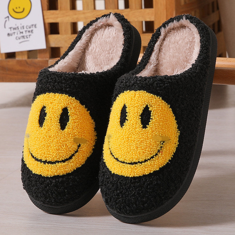 Halloween cross-border mushroom hot sale winter peach heart cotton slippers women wholesale indoor home rainbow plush warm slippers