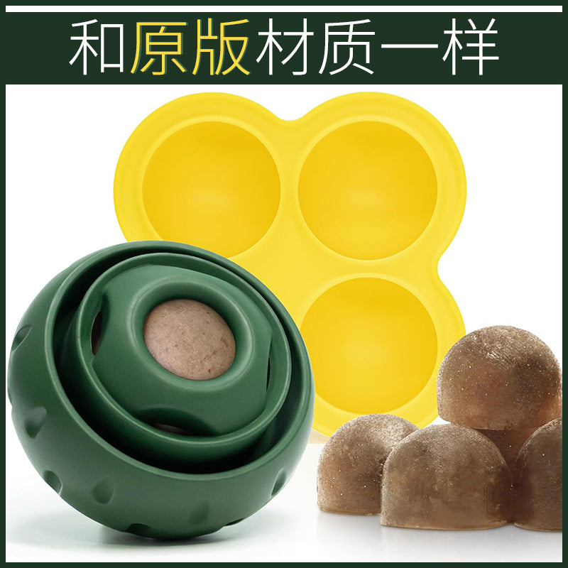 WOOF Pupsicle dog licking special rubber easy to clean frozen food pet dog toy silicone mold