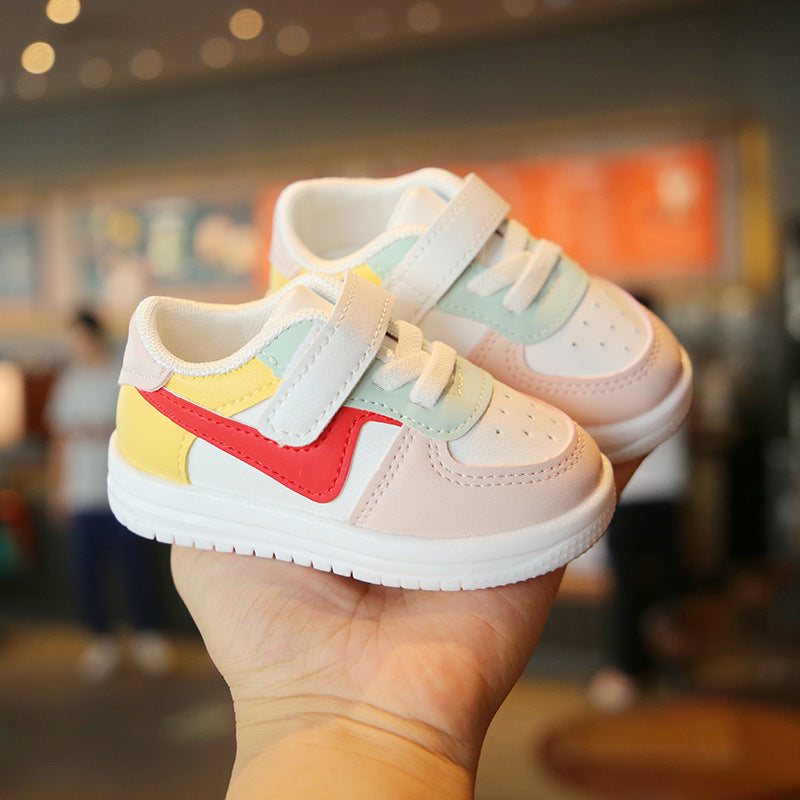 0-1-2-3 years old spring and autumn baby toddler shoes soft sole soft surface boys and girls sports shoes casual shoes one piece dropshipping