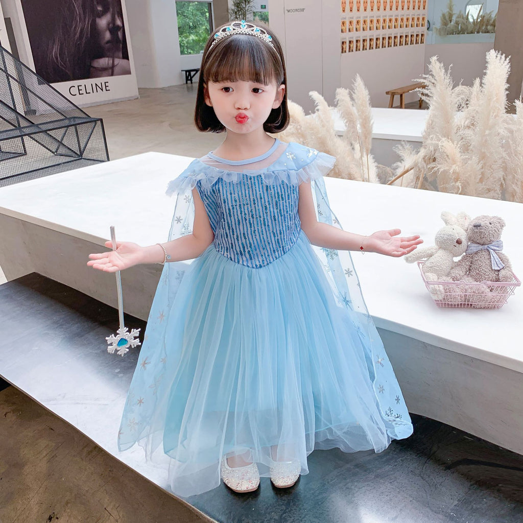 Halloween Frozen Frozen Aisha Princess Dress Elsa Dress Fluffy Dress Girls Dress