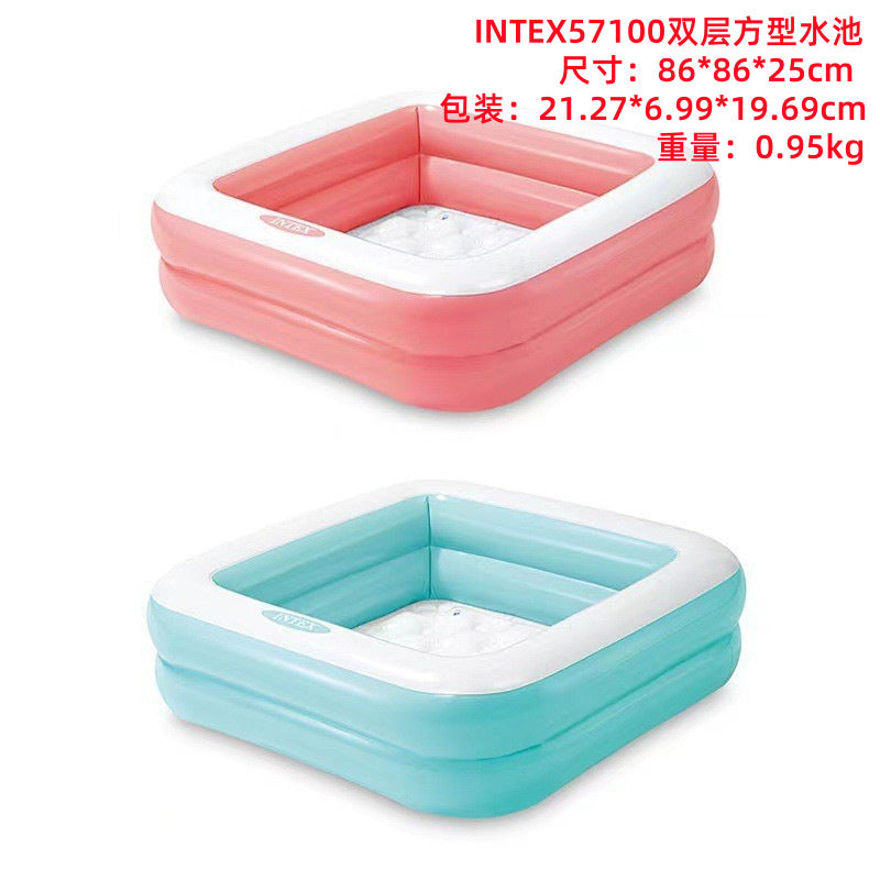 INTEX thickened swimming pool fishing pool inflatable ball pool baby paddling pool swimming pool home with slide swimming pool