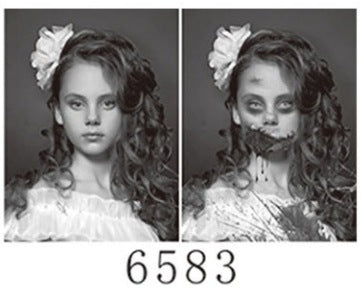 Anime 2D mobile phone stickers modern 3D mini mobile phone stickers refrigerator 3D decorative stickers Halloween creative stickers