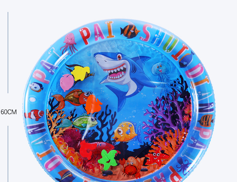 Cross-border baby inflatable pat water mat marine life swimming ring crawling mat seat cushion children pat water mat wholesale
