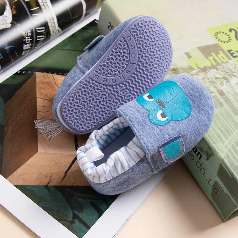 Factory direct sales baby soft sole toddler shoes 0-1-2 years old boys and girls baby shoes fashionable home non-slip baby shoes