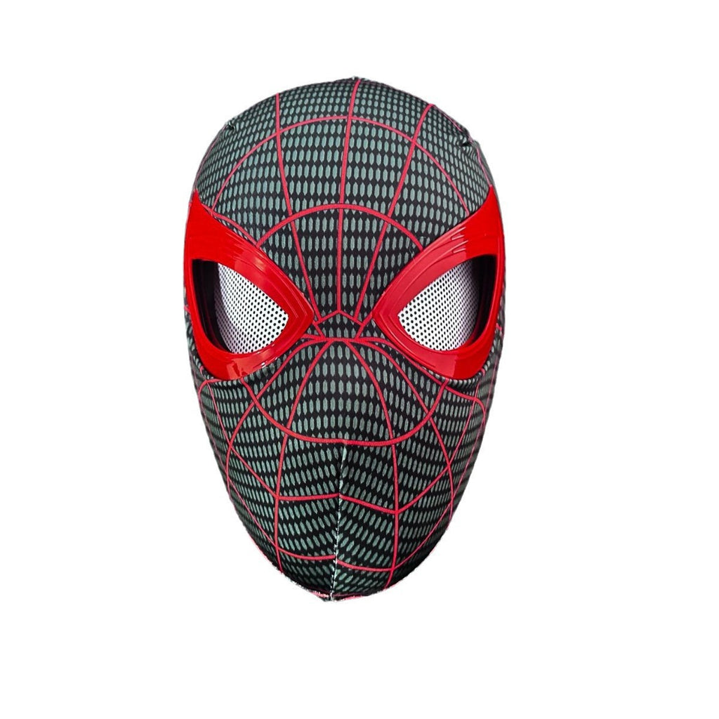 Cross-border Amazon game version of Miles Spider-Man headgear eyes movable blinking Halloween cos mask