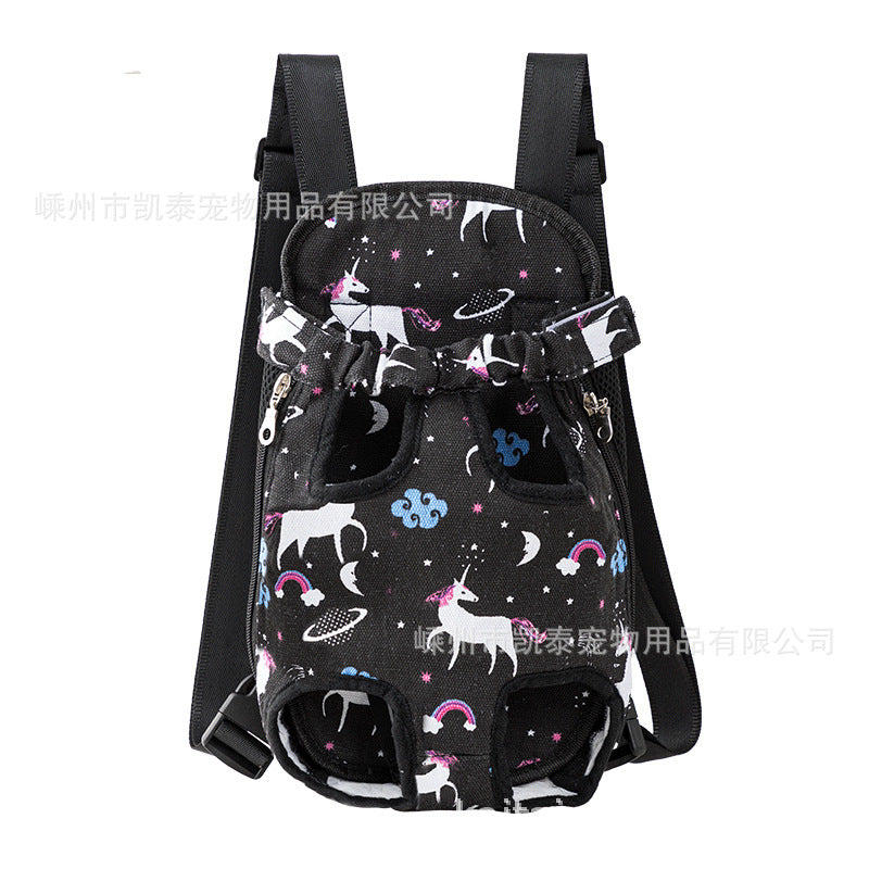 Factory direct sales pet chest bag for going out, comfortable and portable breathable dog bag and cat bag, pet shoulder bag