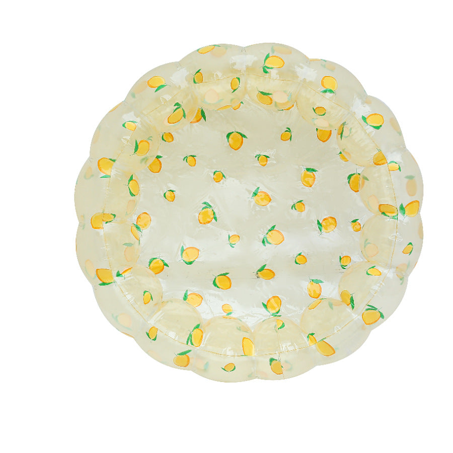 Wanmei ins Danish retro striped inflatable swimming pool baby dinosaur pool thickened home ocean ball pool