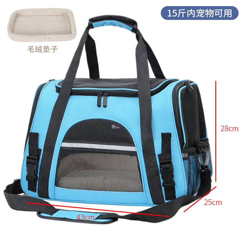 Spot pet bag portable breathable car cat bag hand-held foldable pet box multifunctional dog bag cross-border