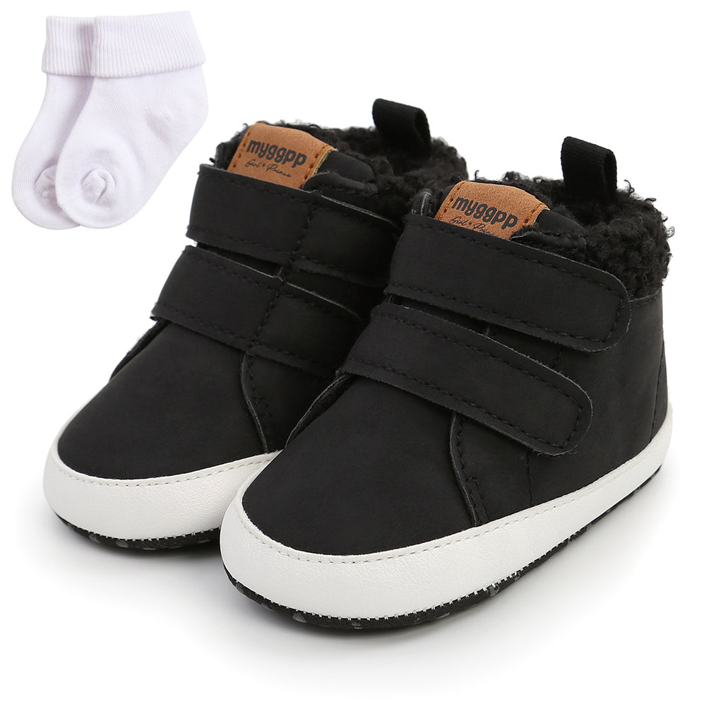 High top autumn and winter baby shoes baby shoes toddler shoes warm shoes M2035