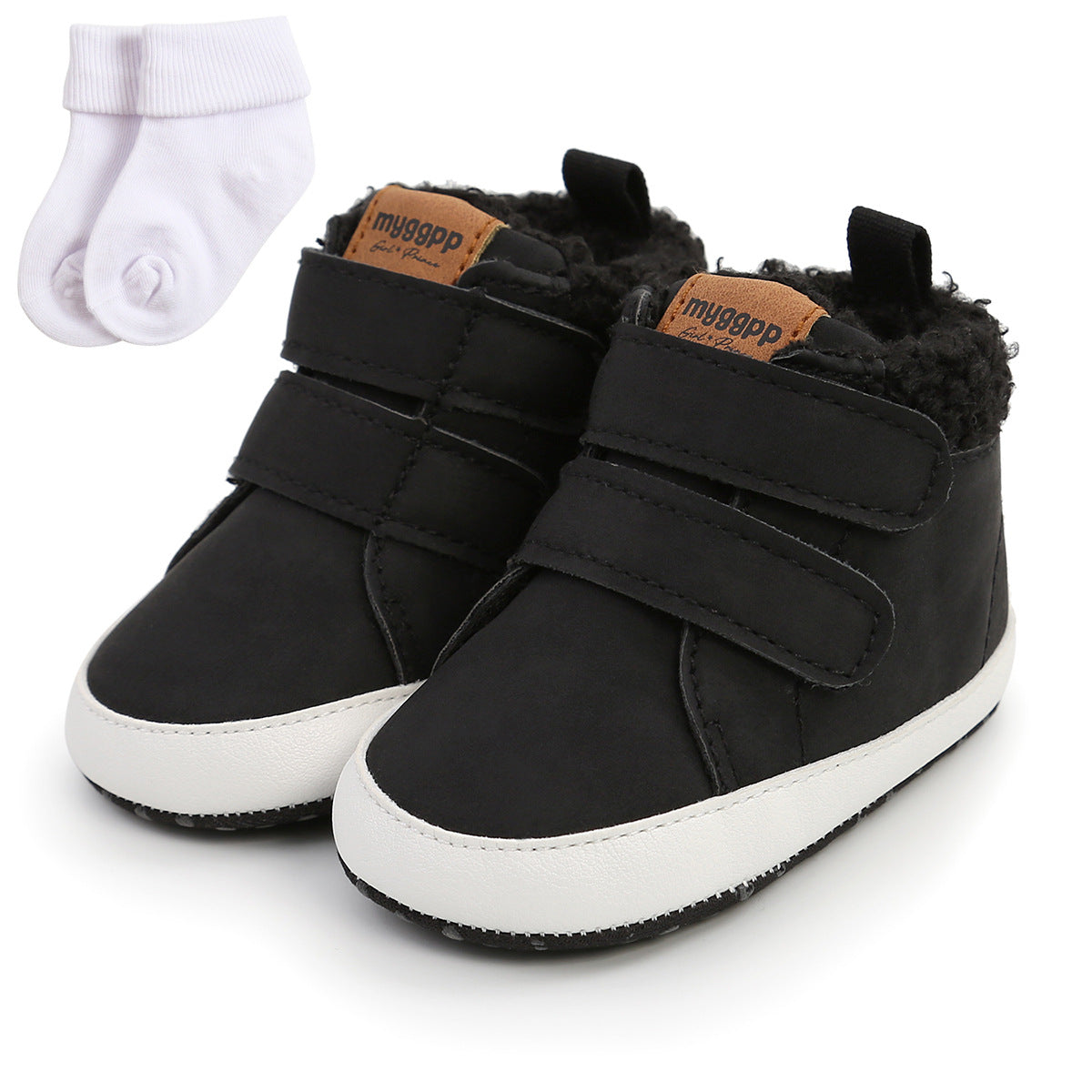 High top autumn and winter baby shoes baby shoes toddler shoes warm shoes M2035