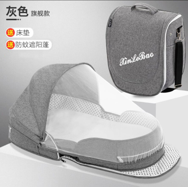 Crib portable removable bed-in-bed multifunctional foldable baby bed newborn bb crib with mosquito net