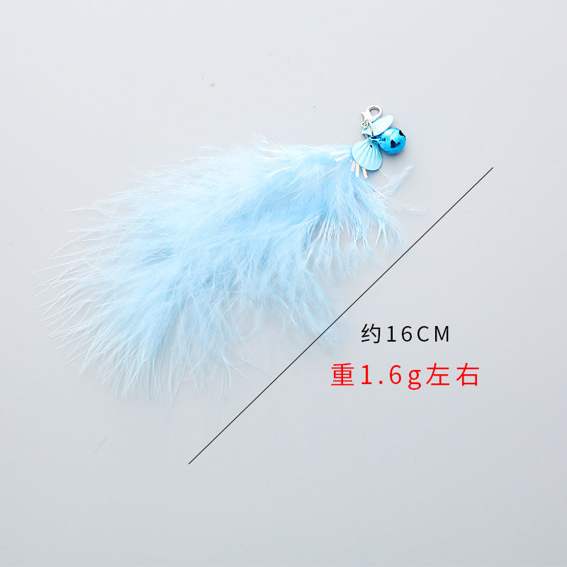 Pet supplies factory wholesale cross-border cat toy stick replacement head DIY large collection interactive self-entertainment cat toy