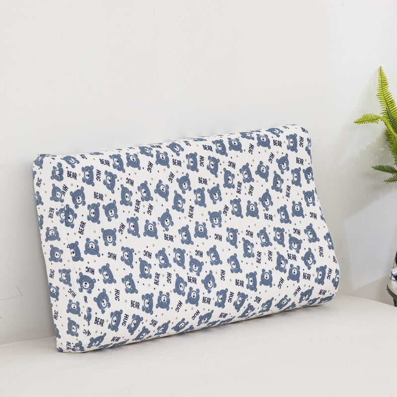 Thai children's natural latex pillow Class A cartoon pure cotton baby pillow core single student dormitory pillow wholesale