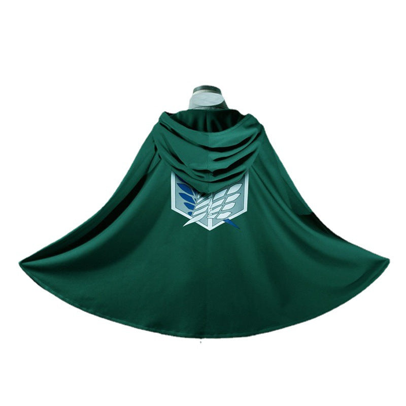 Attack on Titan cos suit Hulk Halloween cloak cape anime costume Survey Corps complete set