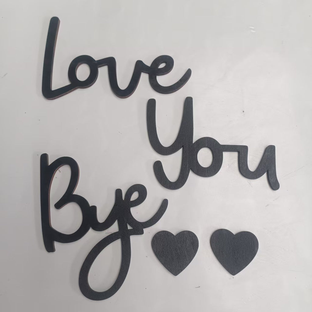 New wooden letter shape Father's Day, Halloween, Christmas atmosphere decoration combination ornaments wholesale