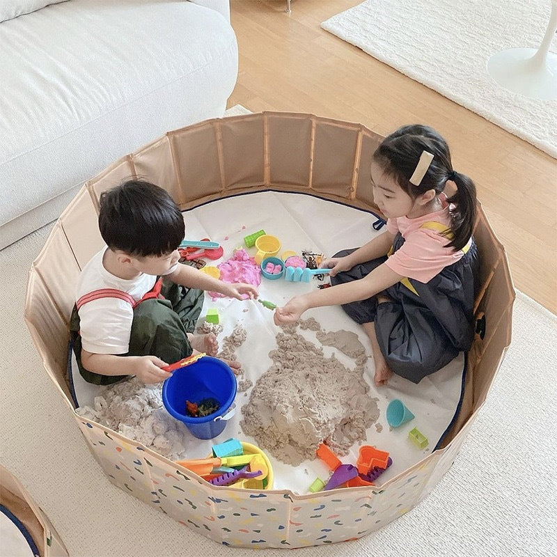 ins multifunctional folding swimming pool ocean ball pool baby playpen sand pool indoor leisure pool bathing fence