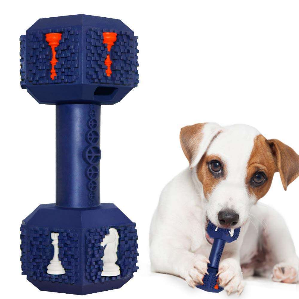 Amazon cross-border pet hot-selling large dog toy natural rubber leaking food grinding teeth cleaning teeth educational sound bite resistant