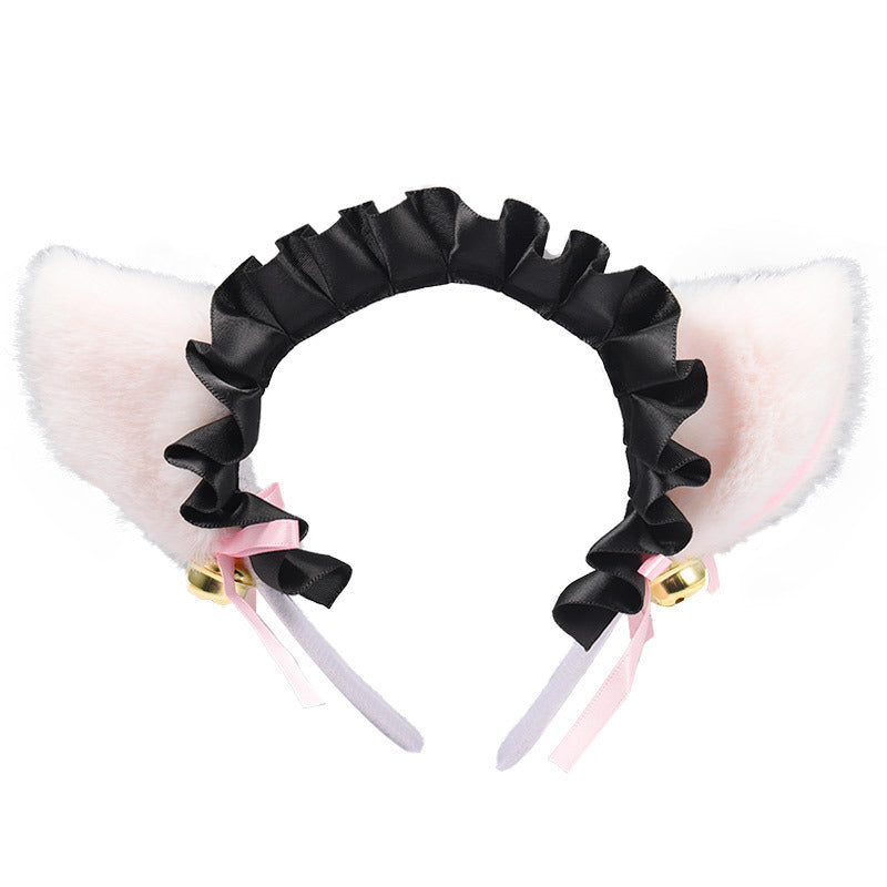 Amazon cross-border cat ear bell headband Cos cat girl hair accessories Christmas Halloween headdress accessories