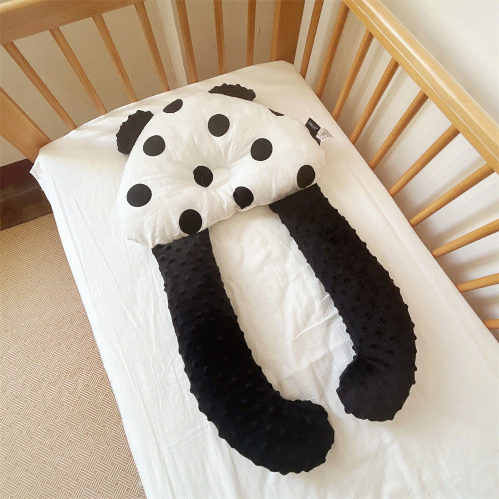 ins baby comfort pillow bean velvet U-shaped pillow anti-head tilt shaping pillow anti-startle baby sleeping pillow