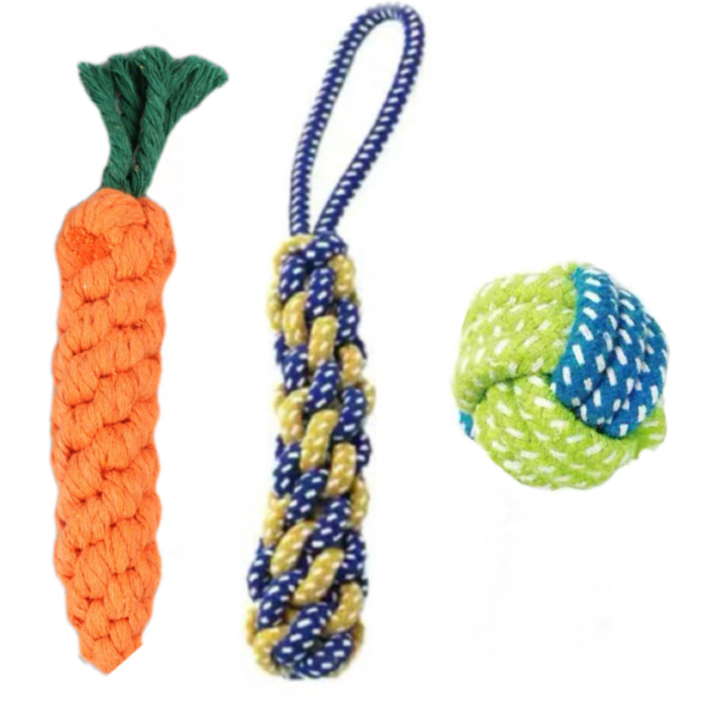 Pet toys chewable toy ball plush dog toys self-entertainment to relieve boredom and molar puppy cross-border dog toys