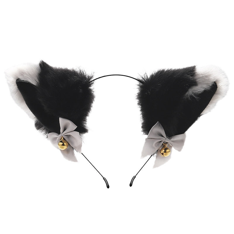 Amazon cross-border cat ear bell headband Cos cat girl hair accessories Christmas Halloween headdress accessories