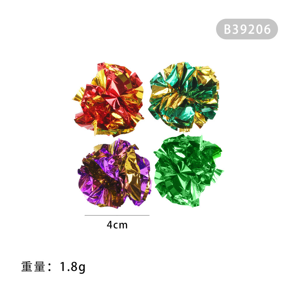 Summary of cat toy combination accessories Plastic bell ball flower drum rainbow ball feather mouse pet cat toy