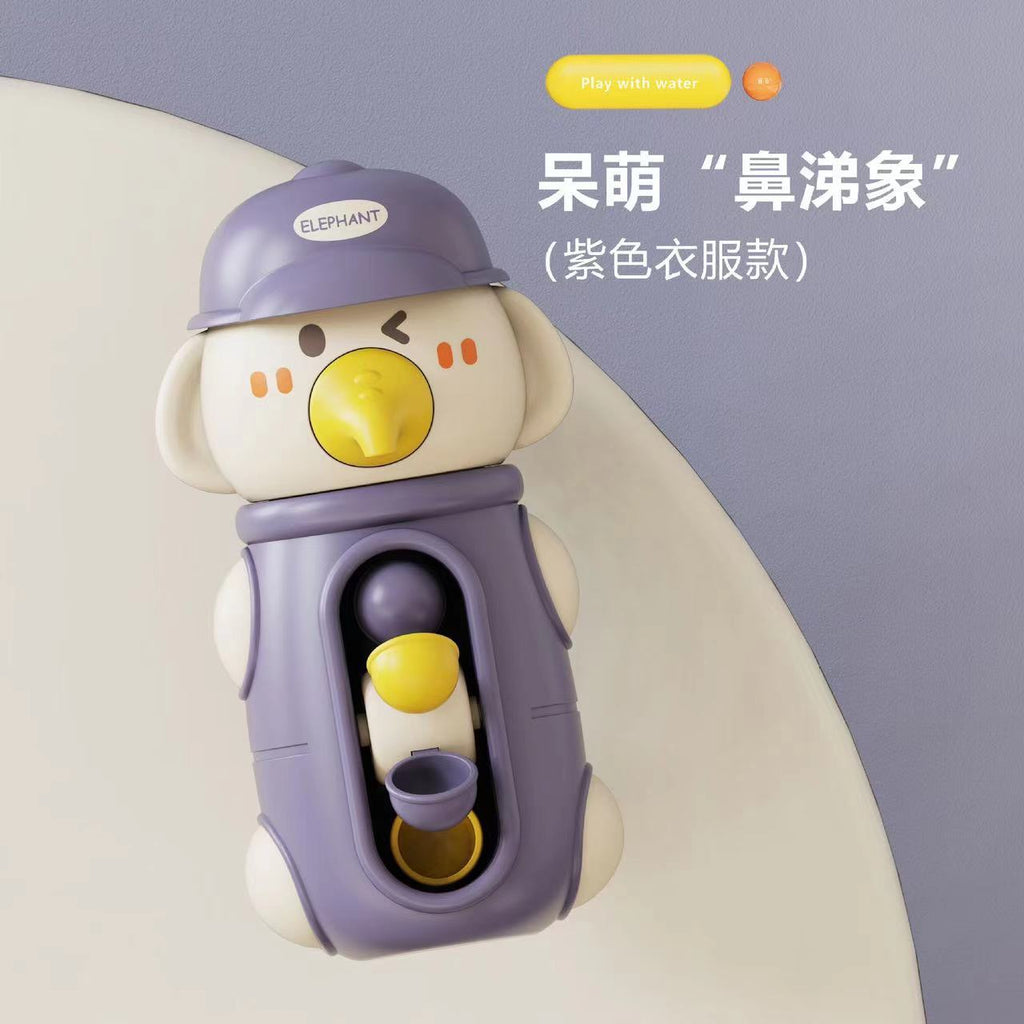 Douyin hot selling children's bathroom water swimming little penguin crab chain cool swim baby bath water toys