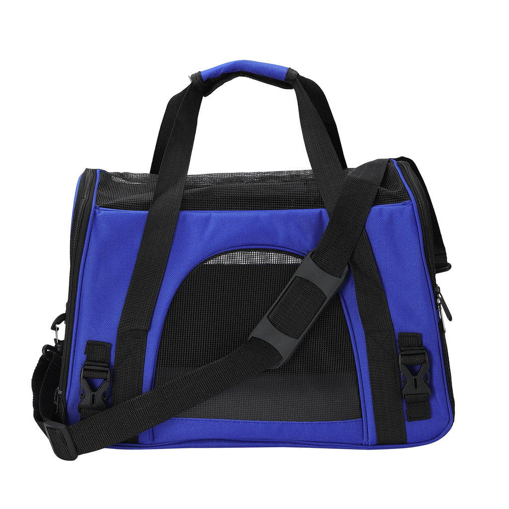 New cat bag large capacity foldable portable Oxford cloth crossbody pet shoulder bag go out breathable pet bag