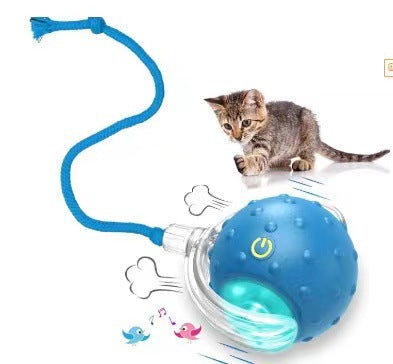 Cross-border cat and dog pet toy ball, self-entertainment and fun cat ball, chew-resistant cat chasing toy artifact