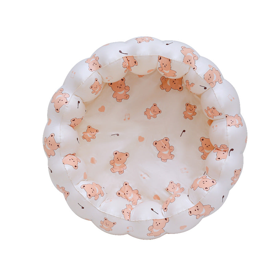 Wanmei ins Danish retro striped inflatable swimming pool baby dinosaur pool thickened home ocean ball pool