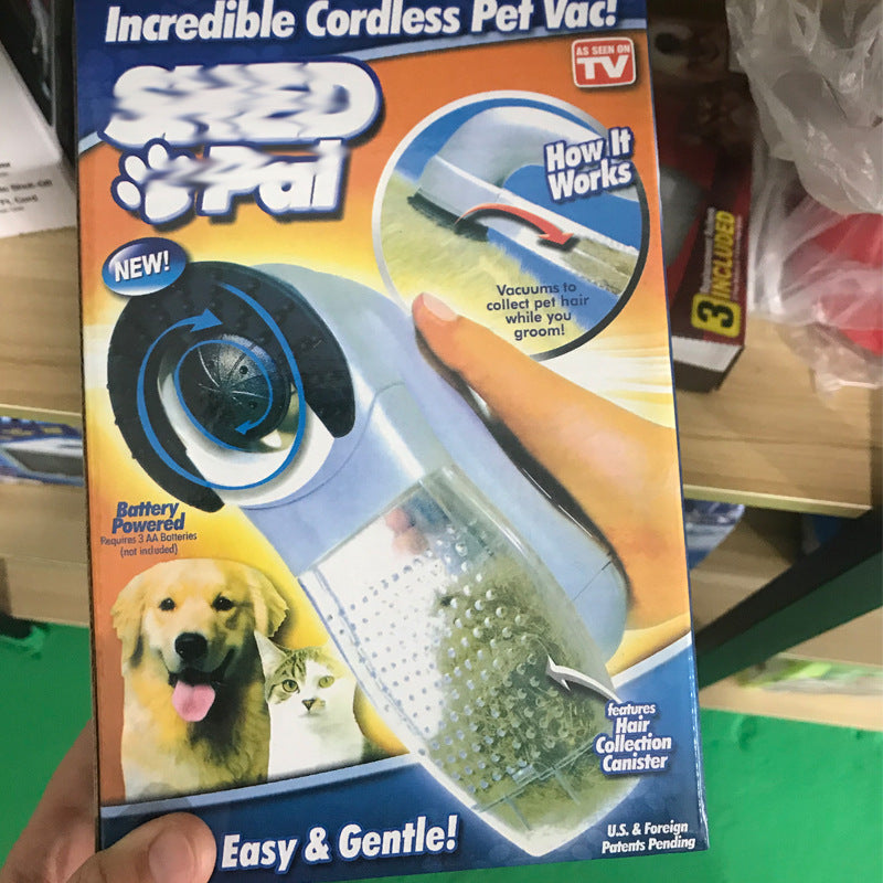 Cross-border household electric pet hair sucker small portable pet massage cleaning vacuum cleaner cat and dog universal