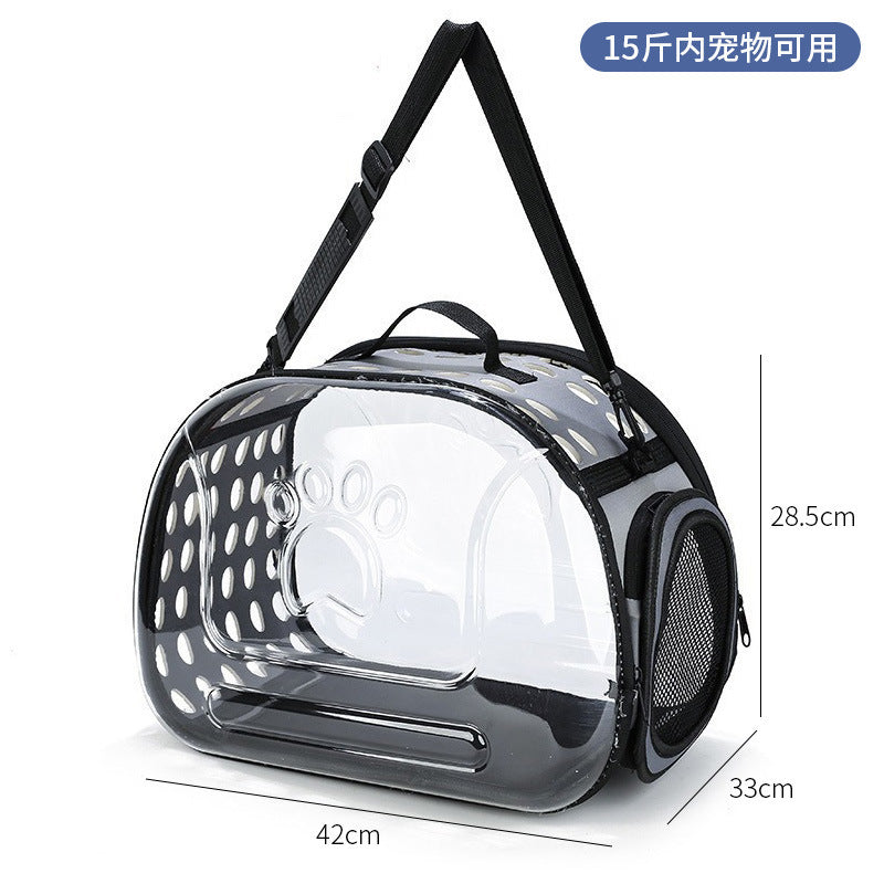 Wholesale cat bag convenient pet folding pet bag cat breathable space capsule single shoulder portable dog backpack