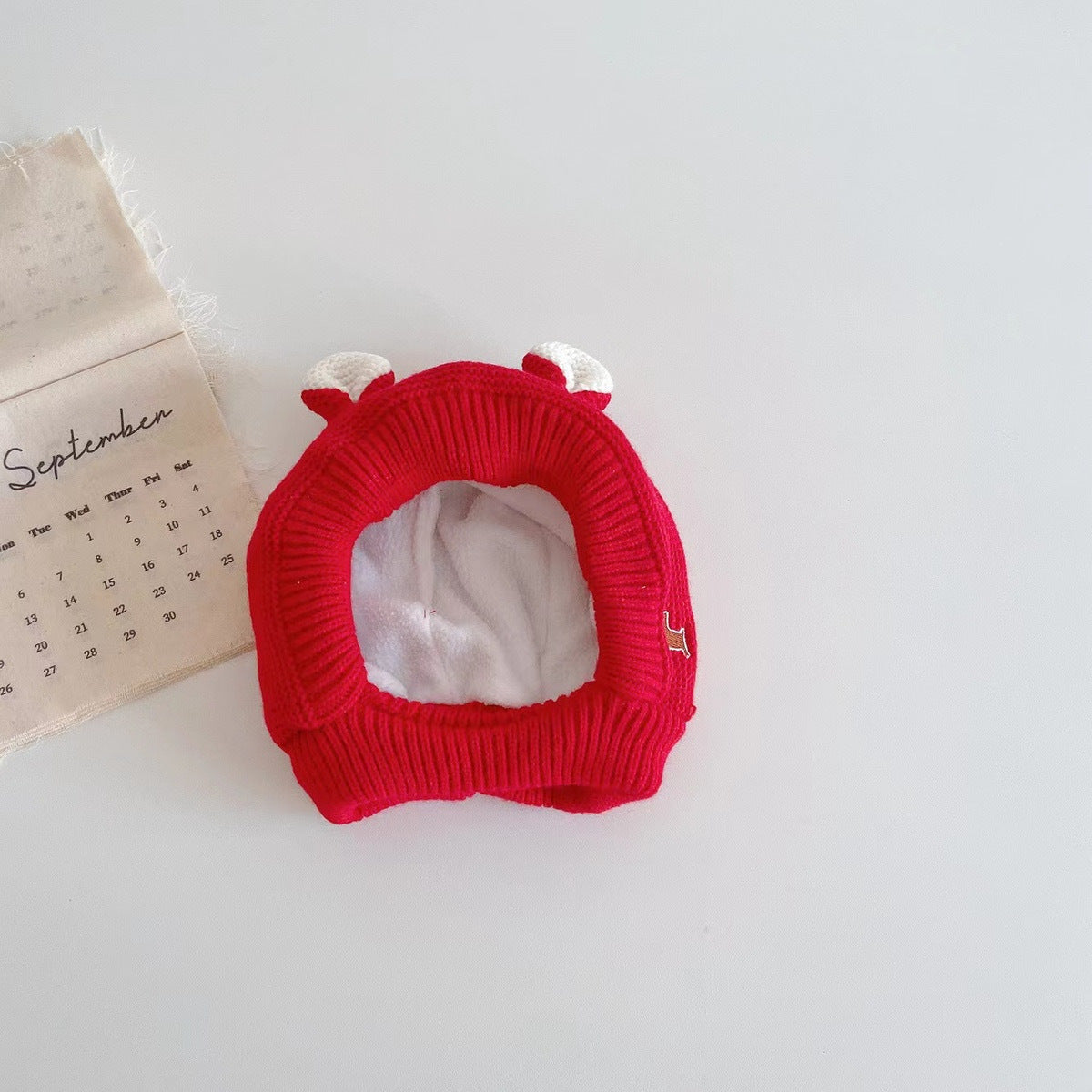 Winter plus velvet thickened children's baby rabbit ears ear protection baby boys and girls knitted hat cute wool hat