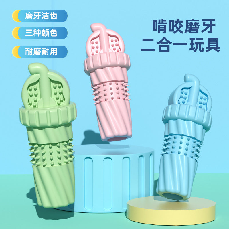 New arrival pet toys wholesale cola cup TPR dog toys chew resistant teething toy supplies set