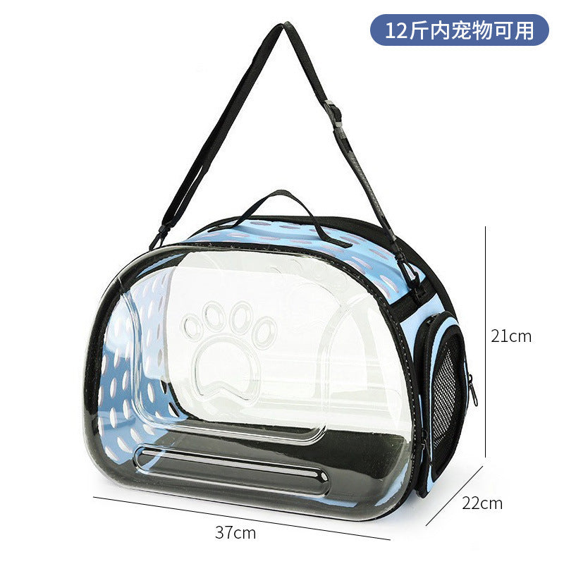 Wholesale cat bag convenient pet folding pet bag cat breathable space capsule single shoulder portable dog backpack