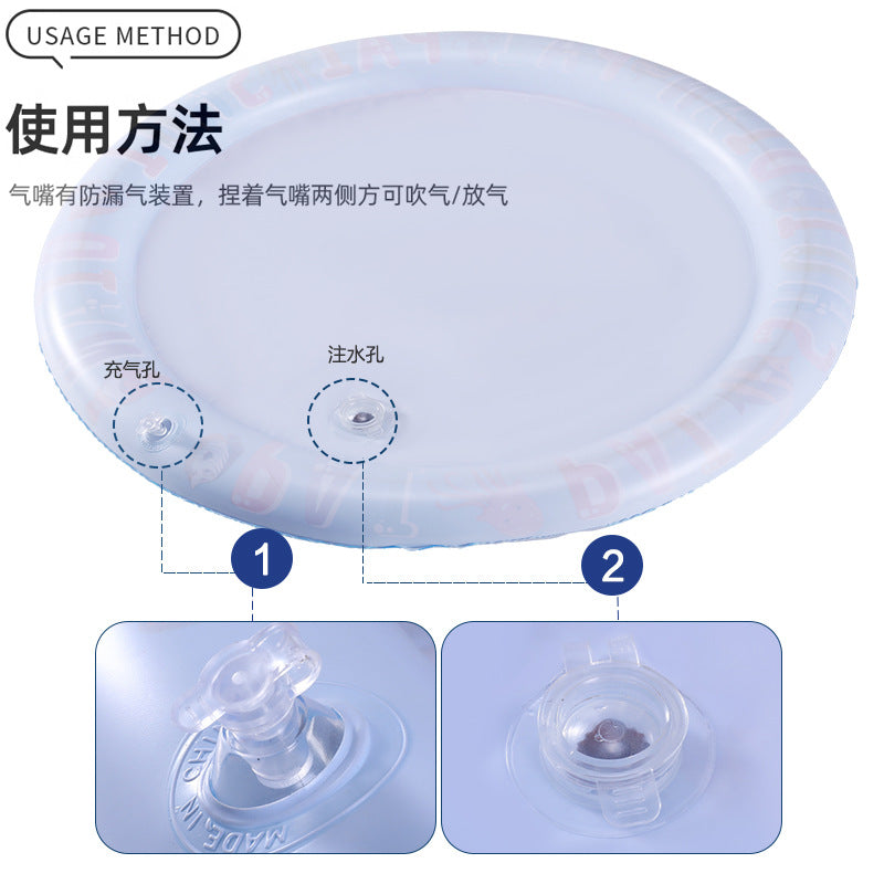 Cross-border baby inflatable pat water mat marine life swimming ring crawling mat seat cushion children pat water mat wholesale