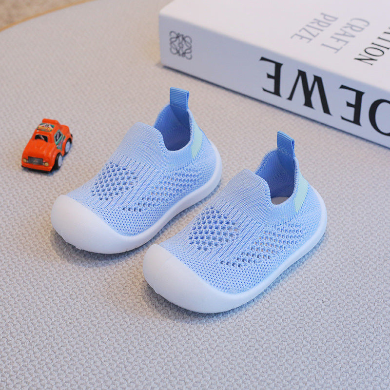 Foreign trade cross-border soft sole baby toddler shoes breathable mesh socks shoes one-step 1-3 years old baby toddler shoes summer