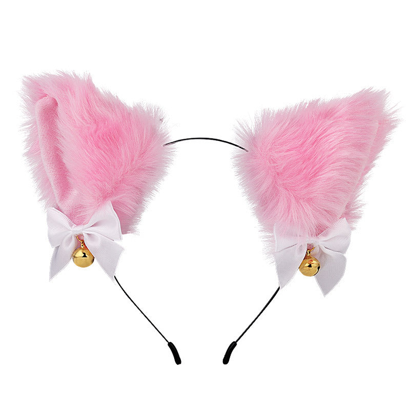 Amazon cross-border cat ear bell headband Cos cat girl hair accessories Christmas Halloween headdress accessories