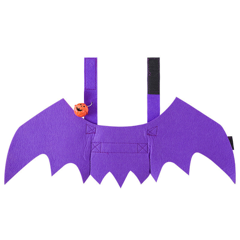 Cross-border cat clothes Halloween dog costumes pet clothes bat wings bell style transformation clothes