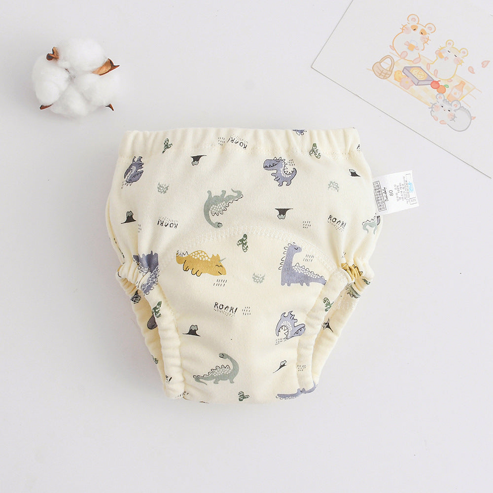 ins cartoon baby pee training pants pure cotton gauze diaper learning pants baby waterproof diaper pocket diaper pants