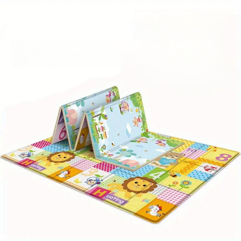 Huaying foldable baby crawling mat thickened baby living room home crawling mat children's foam floor mat with edging